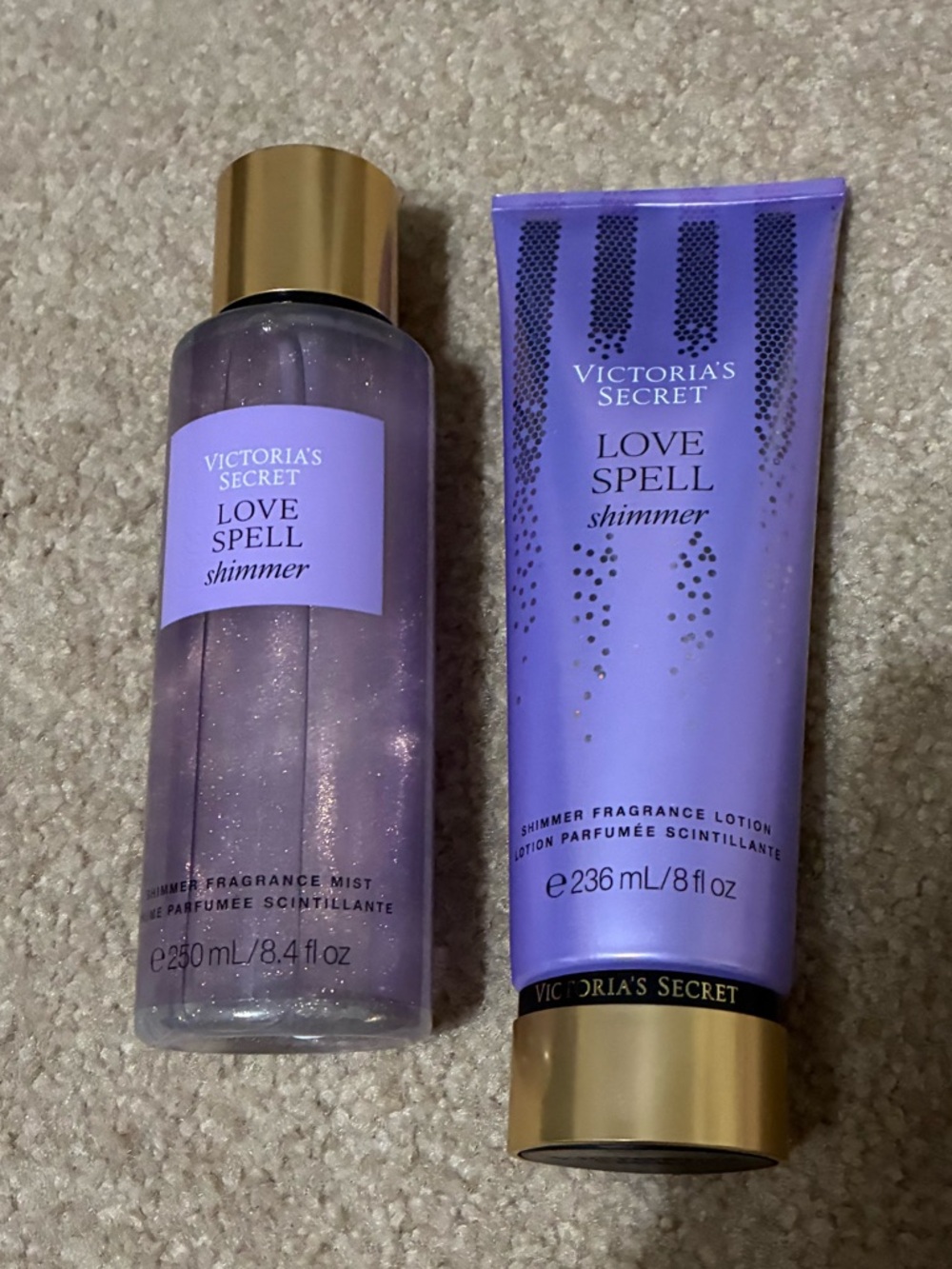Victoria's Secret Love Spell shimmer Body Mists